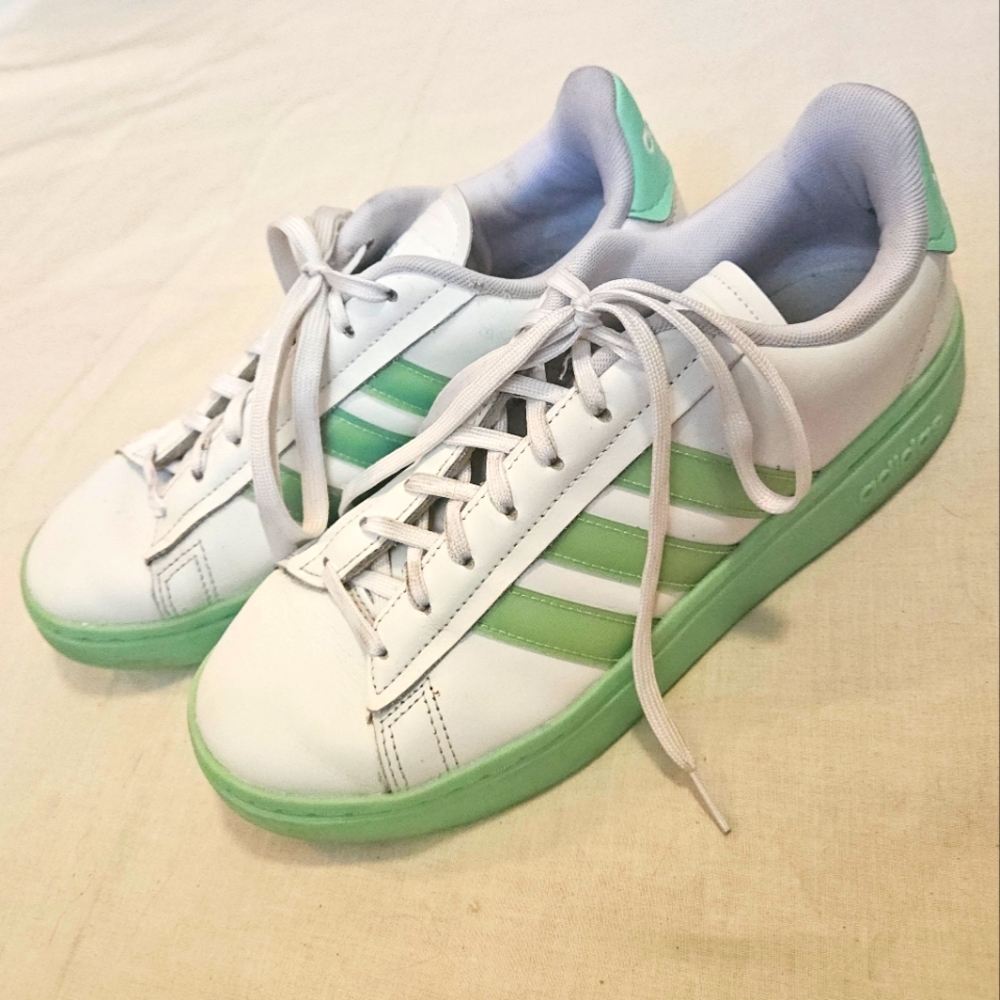Adidas Grand Court Alpha Green & White